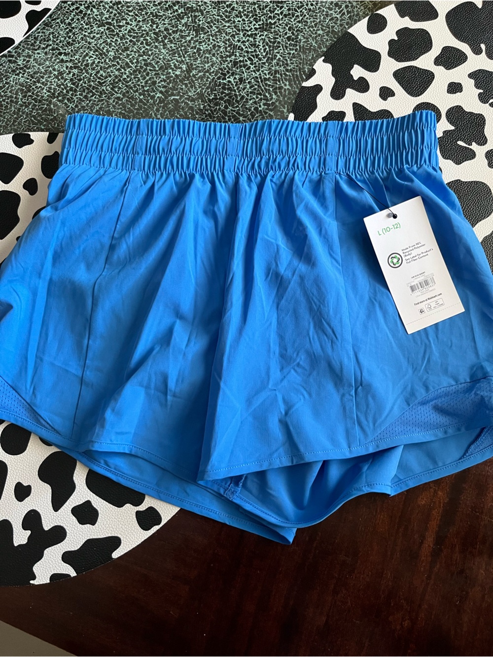 Athletic Works Bright Blue Elastic Waist Kids Shorts